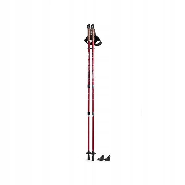 Kijki do nordic walking – Czerwone kije trekkingowe